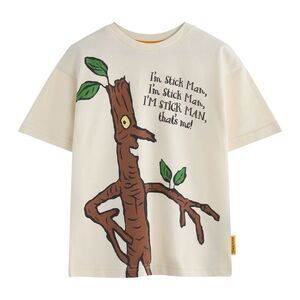 The Gruffalo Childrens/Kids I�'m A Stickman Short-Sleeved T-Shirt / Beige
